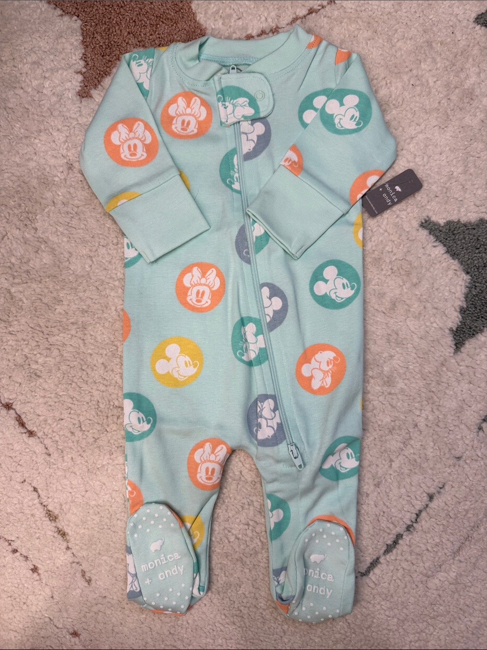 Monica + Andy Mint Disney Character Footed One-Piece